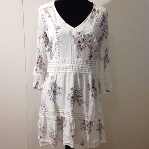 American rag v neck floral dress